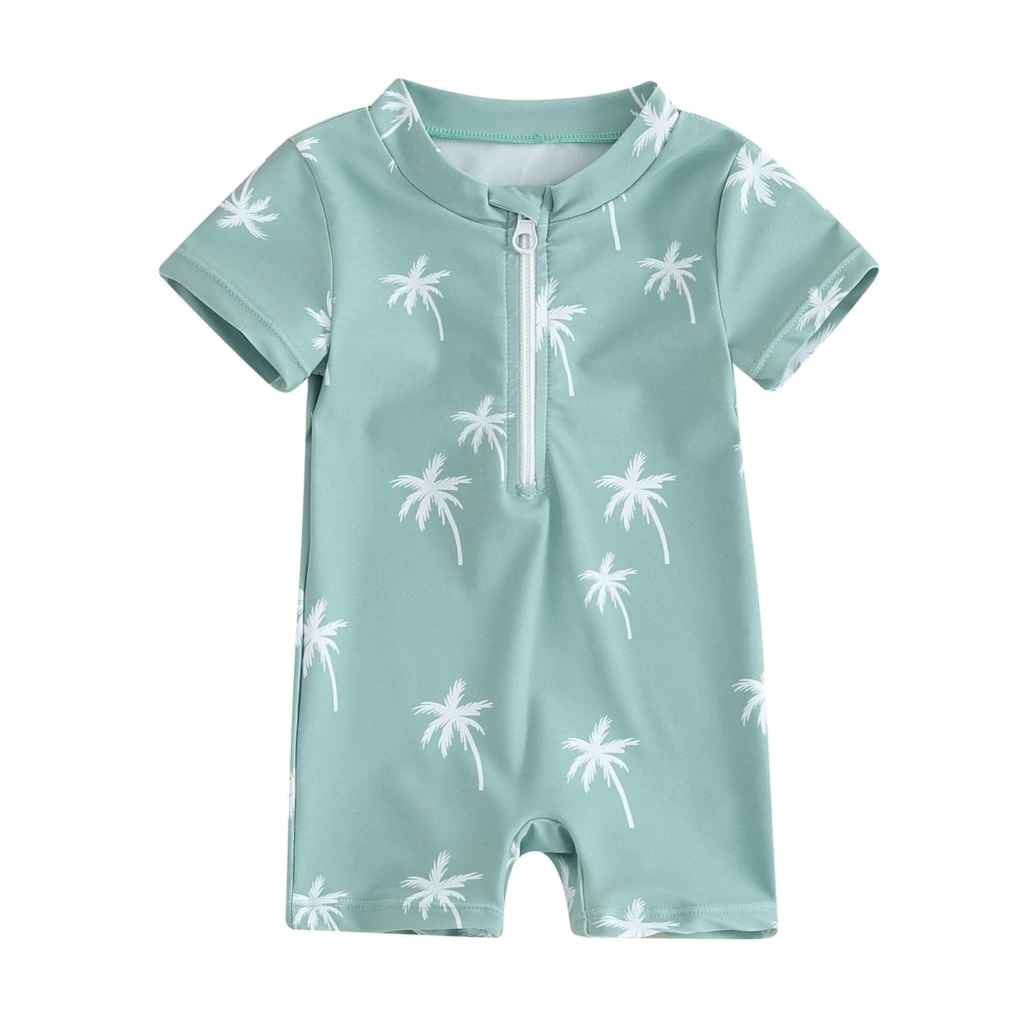 0-3Y Newborn Infant Toddler Baby Boy Girl Swimsuit Dinosaur Coconut Tree Short Sleeve Swimwear Beachwear Bathing Suit ShopOnlyDeal