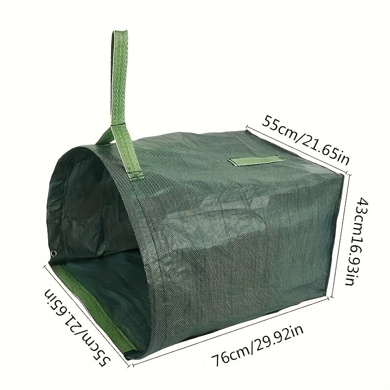 1 Pack, 53 Gallon Reusable Garden Garbage Bag - Gardening Container Green Leaf Bag for Collecting Yard Leaves and Debris ShopOnlyDeal