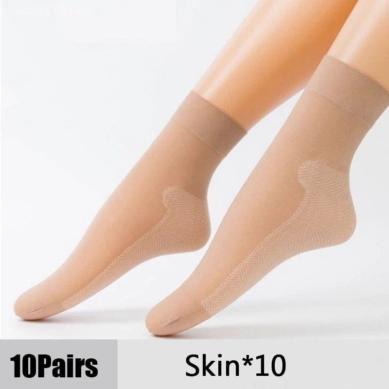 10 Pairs Women's Soft Socks | Summer Ultrathin Breathable Casual Socks | Lightweight Transparent Boat Socks for Women ShopOnlyDeal