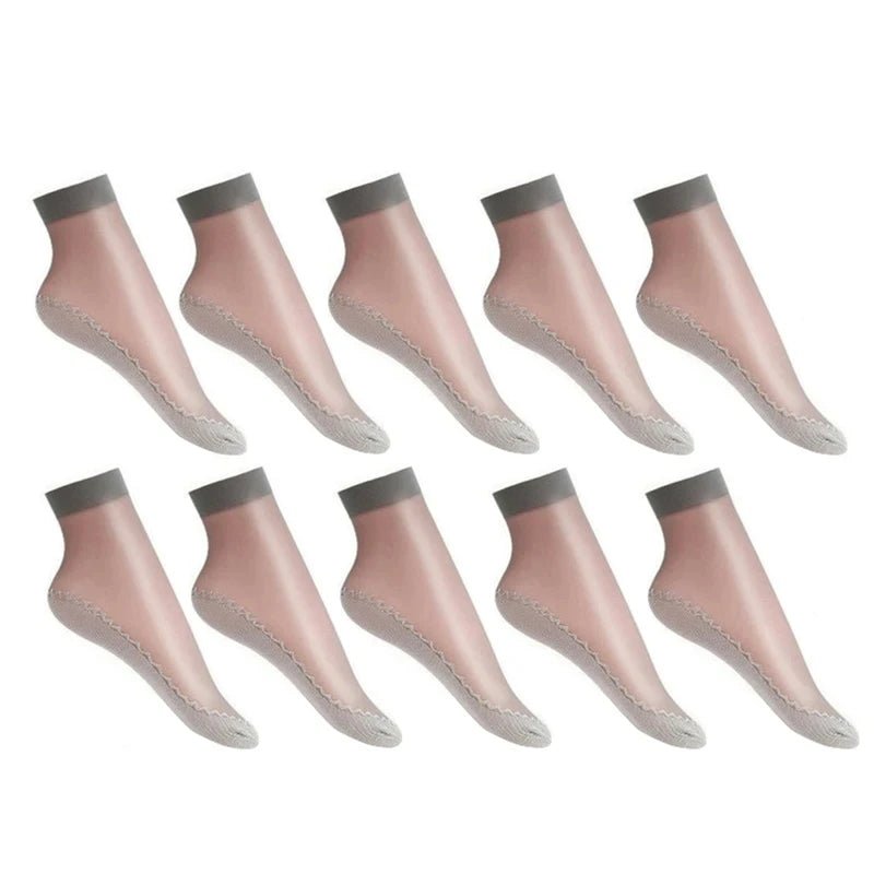 10 Pairs Women's Soft Socks | Summer Ultrathin Breathable Casual Socks | Lightweight Transparent Boat Socks for Women ShopOnlyDeal