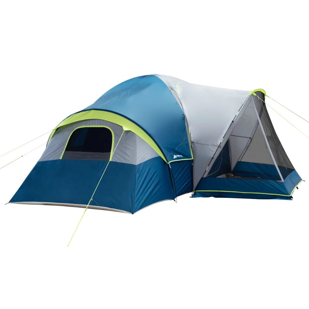 10-Person Family Camping Tent | Spacious 3-Room Design with Screen Porch ShopOnlyDeal