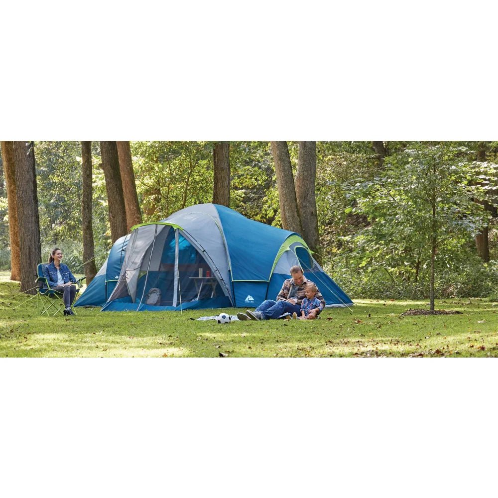 10-Person Family Camping Tent | Spacious 3-Room Design with Screen Porch ShopOnlyDeal