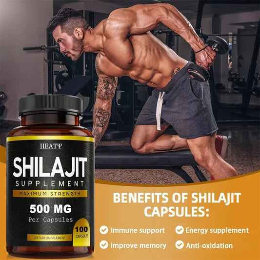 100% Organic Himalayan Shilajit Capsules - 500mg Pure Extract for Natural Antioxidant Support, Cognitive Enhancement, and Improved Wellness - Rich in Fulvic Acid & Minerals - Easy-to-Take Daily Supplement ShopOnlyDeal