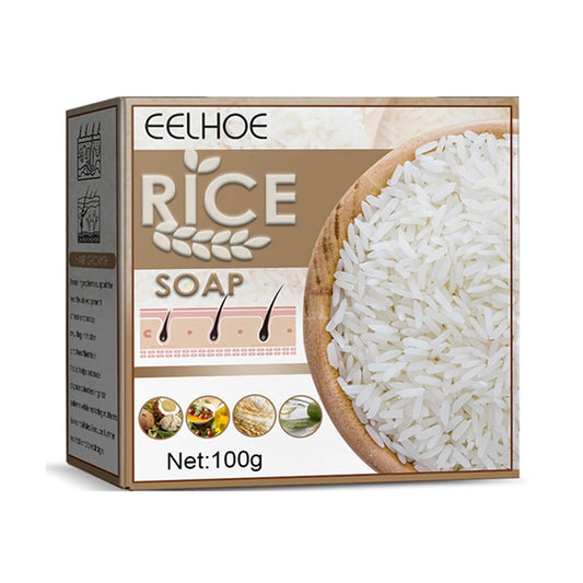 100g Rice Water Shampoo Non-Irritating Handmade Shampoo Soap Increase Gloss Clean Hair Soap Gentle Nourishing for All Hair Types ShopOnlyDeal