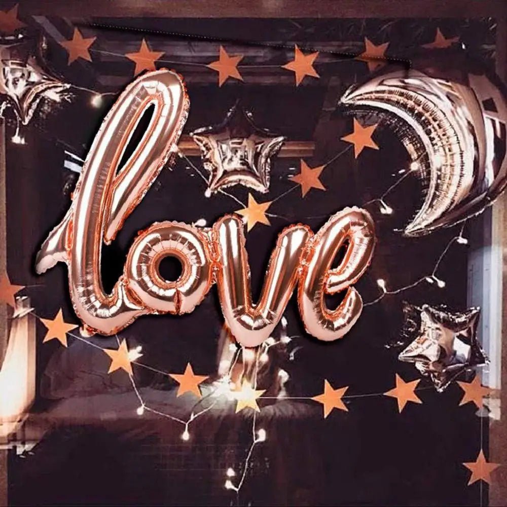 108cm LOVE Letter Foil Balloon - Wedding, Valentines, Anniversary, Birthday Party Decoration, Champagne Cup, Photo Booth Props 🎈❤️🥂 ShopOnlyDeal