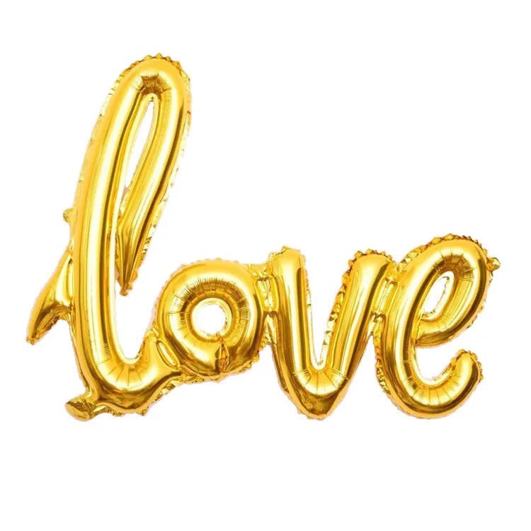 108cm LOVE Letter Foil Balloon - Wedding, Valentines, Anniversary, Birthday Party Decoration, Champagne Cup, Photo Booth Props 🎈❤️🥂 ShopOnlyDeal