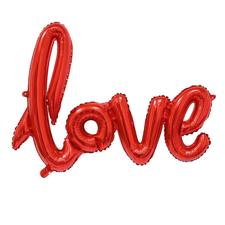 108cm LOVE Letter Foil Balloon - Wedding, Valentines, Anniversary, Birthday Party Decoration, Champagne Cup, Photo Booth Props 🎈❤️🥂 ShopOnlyDeal