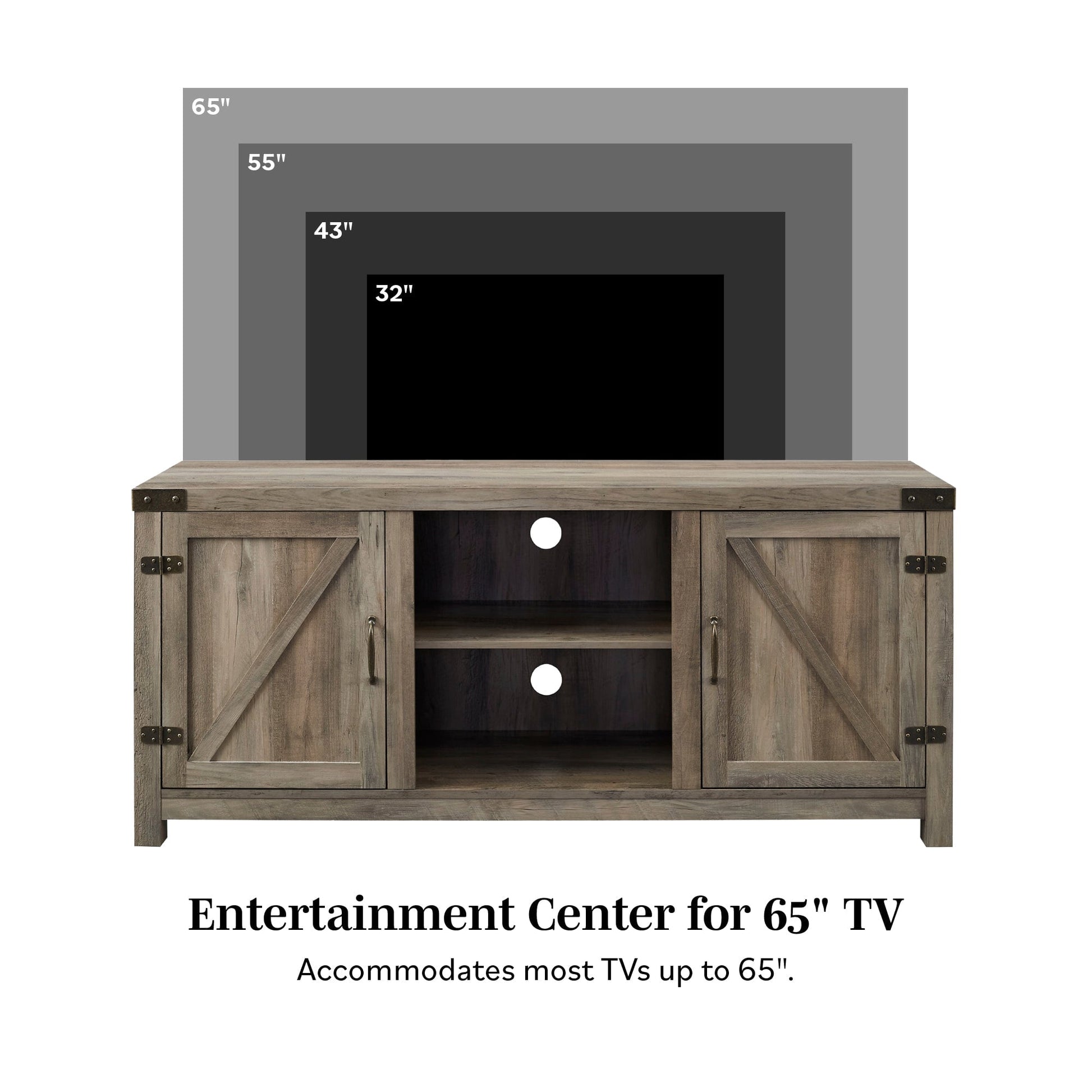 Barn Door TV Stand Walker Edison