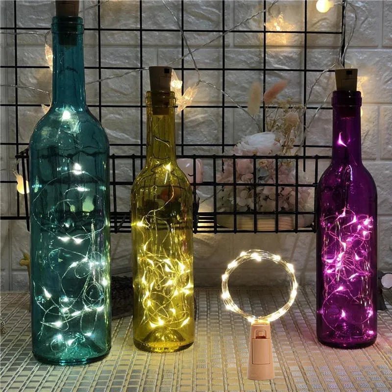 1/3/5/10pcs Battery Powered Cork Bottle Light 3m 2m 1m LED Light Bar Light Birthday Party Wine Bottle Stopper Light ShopOnlyDeal