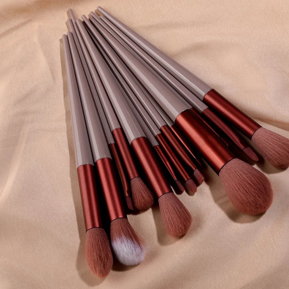 13Pcs Makeup Brush Set Make Up Concealer Brush Blush Powder Brush Eye Shadow Highlighter Foundation Brush Cosmetic Beauty Tools ShopOnlyDeal