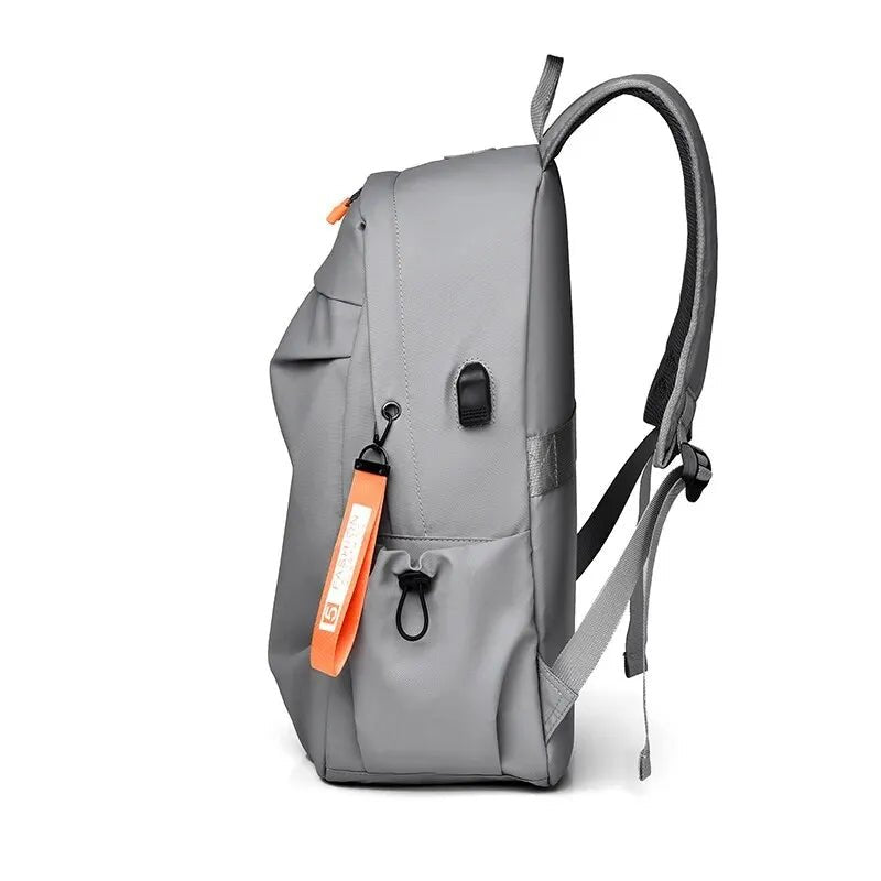 15.6 Inch Waterproof Pu Backpack Fashion Casual Men Multifunctional Usb Charging Commute Laptop Backpack ShopOnlyDeal