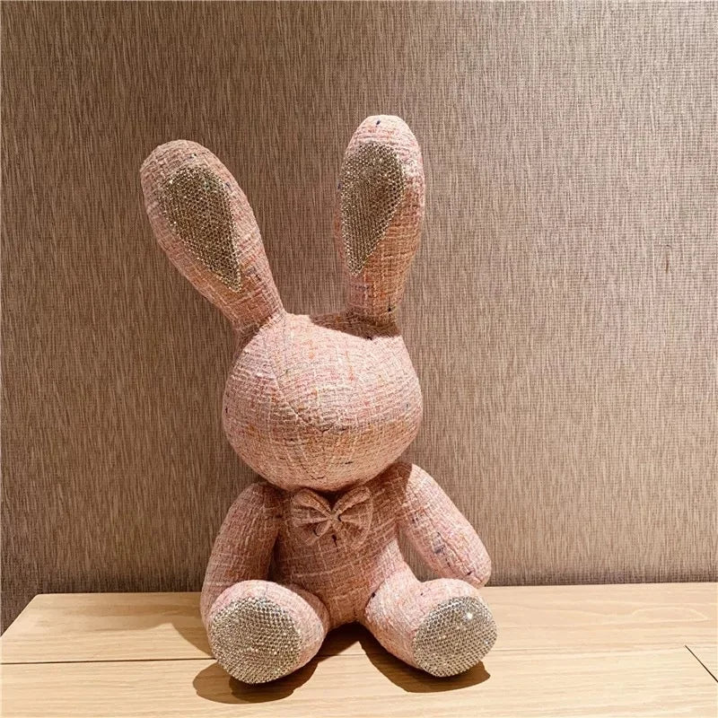 16 Styles Cute Diamond Inlaid Plush Dolls: Rabbit & Ragdoll Stuffed Toys - Perfect Light Luxury Gift for Kids, Girlfriends, and Weddings ShopOnlyDeal