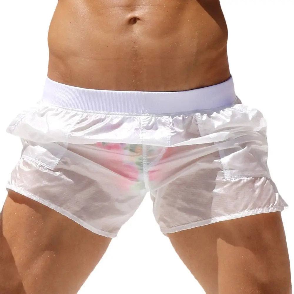 European and American Men's Swimming Trunks | Fully Transparent Design | Fashionable Men's Shorts | Versatile Linings Sports Pants | Beach Pants | Foreign Trade ShopOnlyDeal