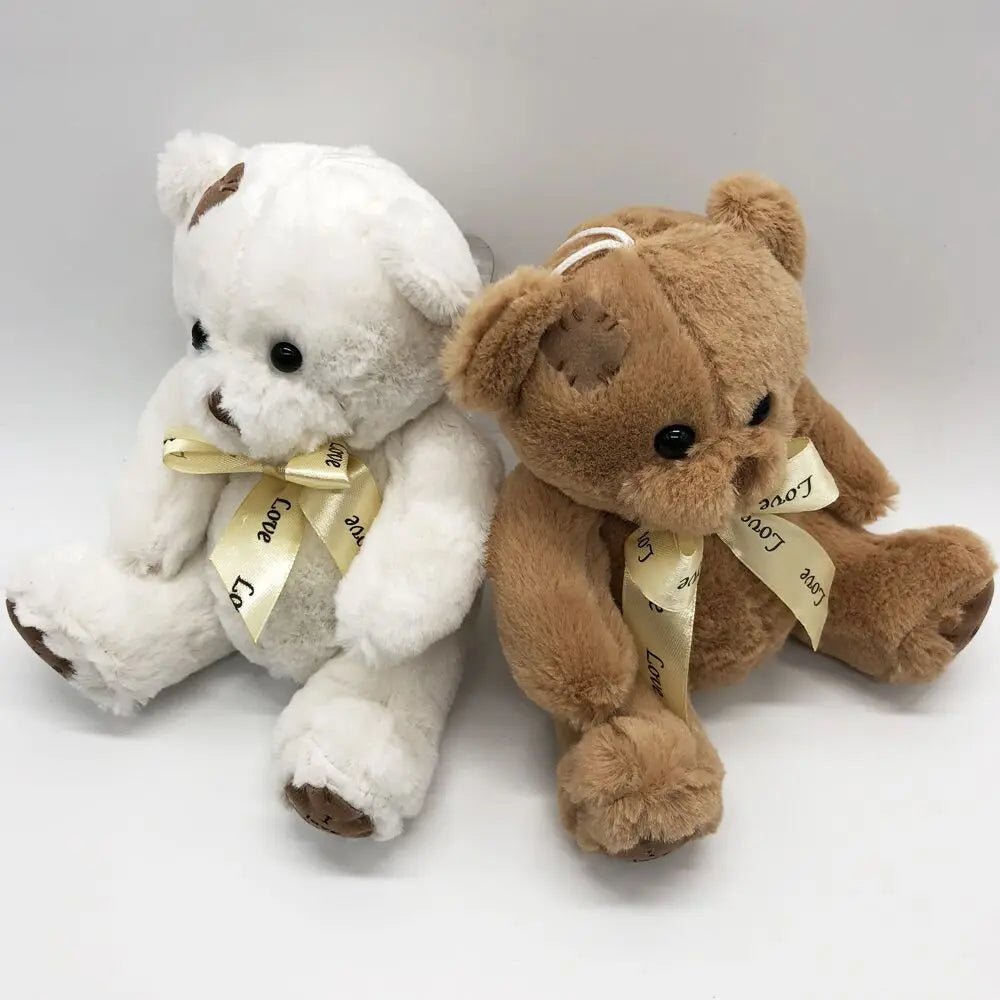 18CM Stuffed Teddy Bear Dolls - Patch Bears, Three Colors, Plush Toys, Best Gift for Girls and Boys, Perfect Wedding Gifts ShopOnlyDeal