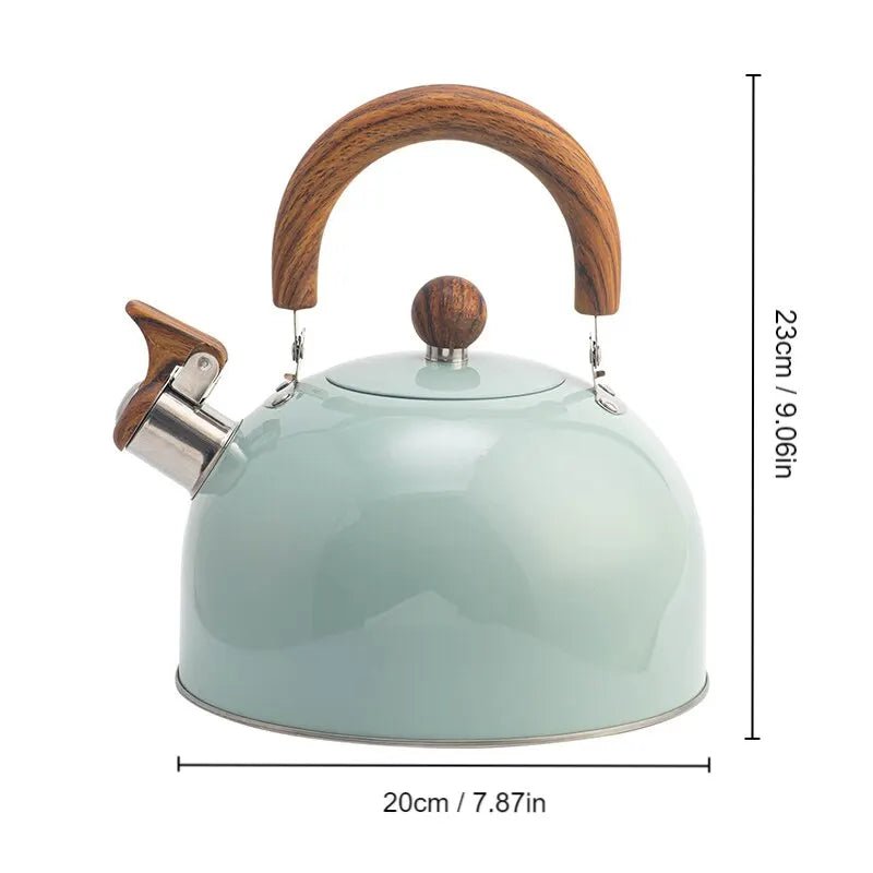 1pc 2.5/3L Stainless Steel Whistle Kettle: Thickened, Universal for Gas & Induction Cookers ShopOnlyDeal