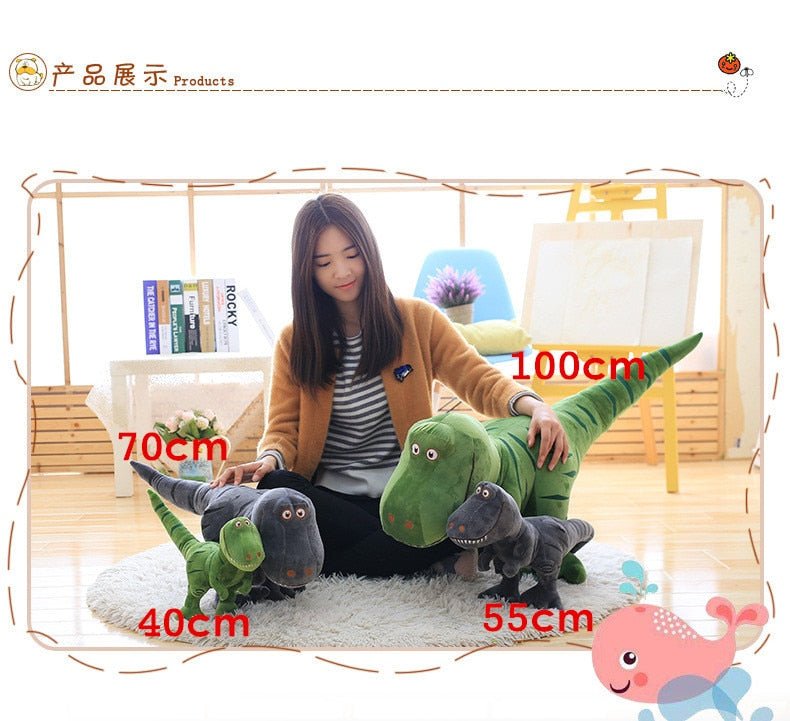 1pc 40-55cm Cartoon Tyrannosaurus Dinosaur Plush Toy | Cute Stuffed Doll for Kids | Birthday Gift ShopOnlyDeal