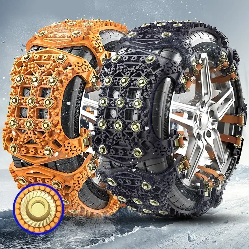 1Pcs Universal Car Tire Wheel Chain - Durable Plastic Snow Chains for Car, Truck, SUV - Winter Off-Road Accessories, 4x4 Traction for General-Purpose Vehicles ShopOnlyDeal