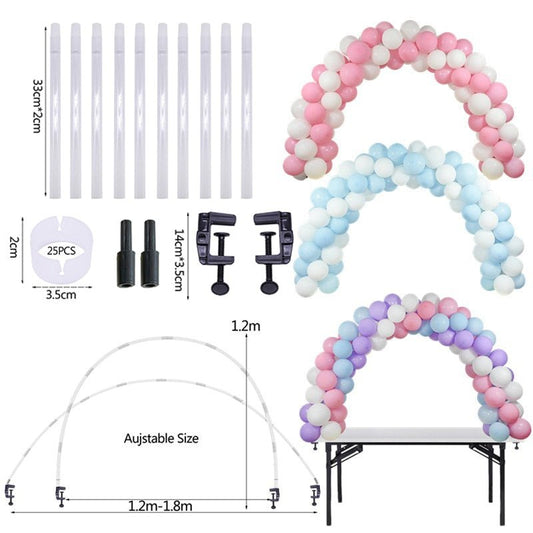 1Set Balloons Holder Column Stand Birthday Party Balloon Chain Table Balloon Arch Kits Ballon Accessories for Wedding Decoration ShopOnlyDeal