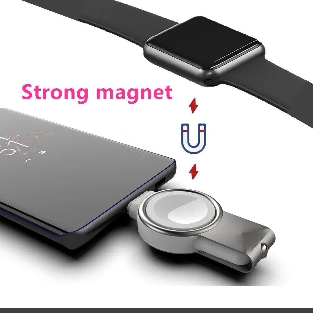 2 in 1 Magnetic Wireless Charger for Apple Watch | Fast Charging Stand | Compatible with Apple Watch 8, 7, 6, 5, 4, 3, 2, SE, Ultra ShopOnlyDeal