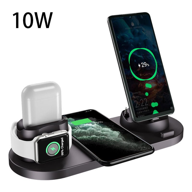 2022 Wireless Charger For IPhone14 13 Fast Charger For Phone Fast Charging Pad For Phone Watch 6 In 1 Charging Dock Station ShopOnlyDeal