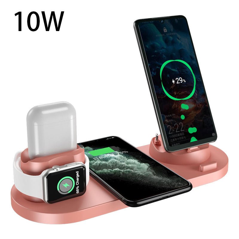 2022 Wireless Charger For IPhone14 13 Fast Charger For Phone Fast Charging Pad For Phone Watch 6 In 1 Charging Dock Station ShopOnlyDeal