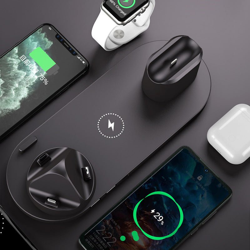 2022 Wireless Charger For IPhone14 13 Fast Charger For Phone Fast Charging Pad For Phone Watch 6 In 1 Charging Dock Station ShopOnlyDeal