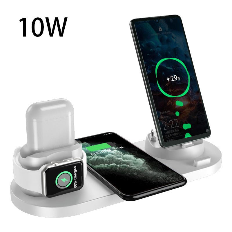 2022 Wireless Charger For IPhone14 13 Fast Charger For Phone Fast Charging Pad For Phone Watch 6 In 1 Charging Dock Station ShopOnlyDeal