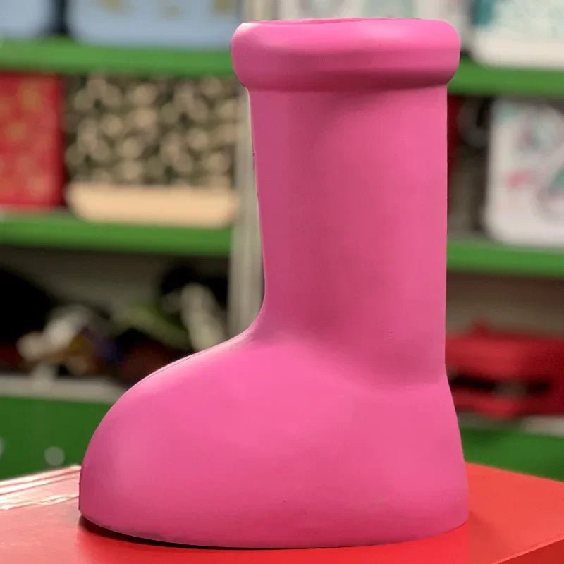 2023 New Big Red Boots Astroboy - Women and Men's Sarah Snyder Rain Boots - Thick Bottom, Big Round Toe Flat Slip-on Cartoon Boots - Unique Gifts ShopOnlyDeal