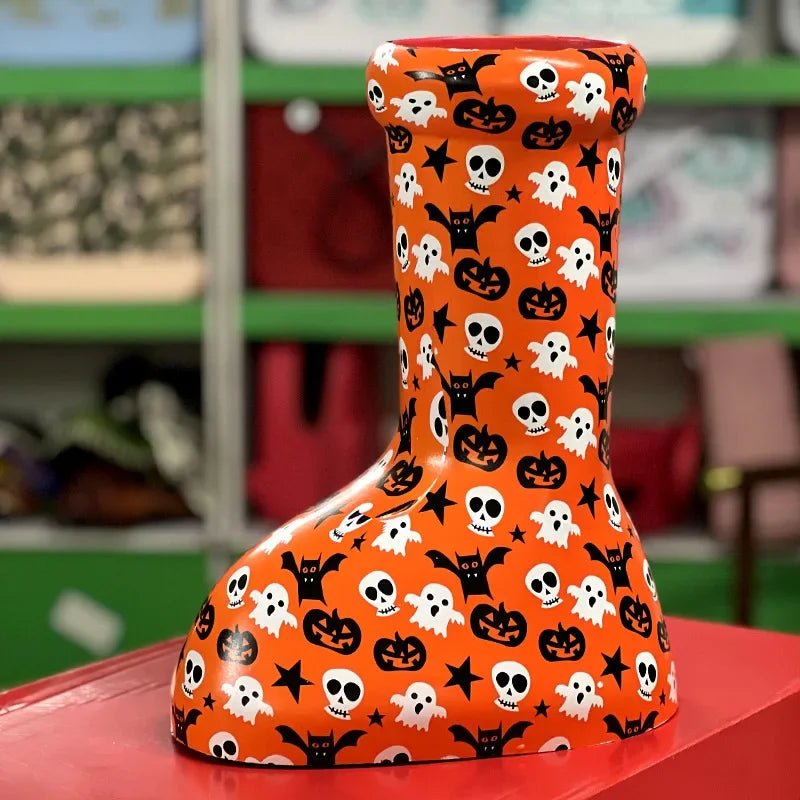 2023 New Big Red Boots Astroboy - Women and Men's Sarah Snyder Rain Boots - Thick Bottom, Big Round Toe Flat Slip-on Cartoon Boots - Unique Gifts ShopOnlyDeal