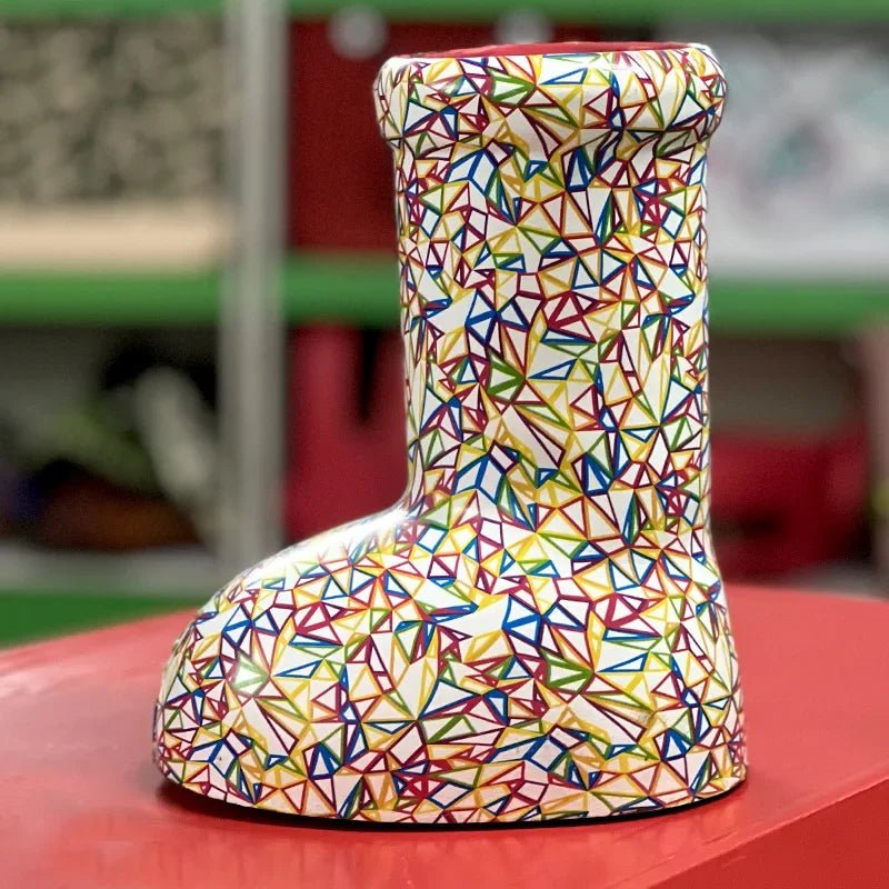 2023 New Big Red Boots Astroboy - Women and Men's Sarah Snyder Rain Boots - Thick Bottom, Big Round Toe Flat Slip-on Cartoon Boots - Unique Gifts ShopOnlyDeal