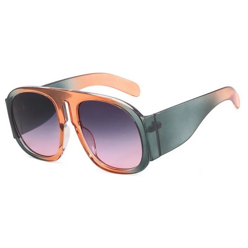 2023 New Fashion One Piece Big Frame Goggles Oversized Oval Sunglasses Women Men Trendy Hip Hop Sun Glasses ShopOnlyDeal