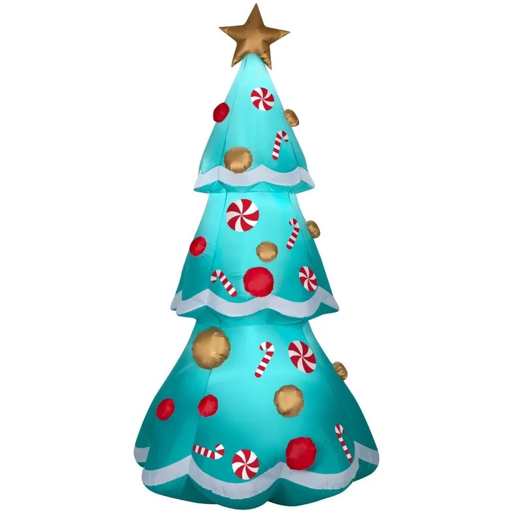 2024 Airblown Inflatables 10-Foot Christmas Tree Inflatable - Outdoor Holiday Decorations for a Merry Home - Festive Christmas Outside Decoration Supplies ShopOnlyDeal