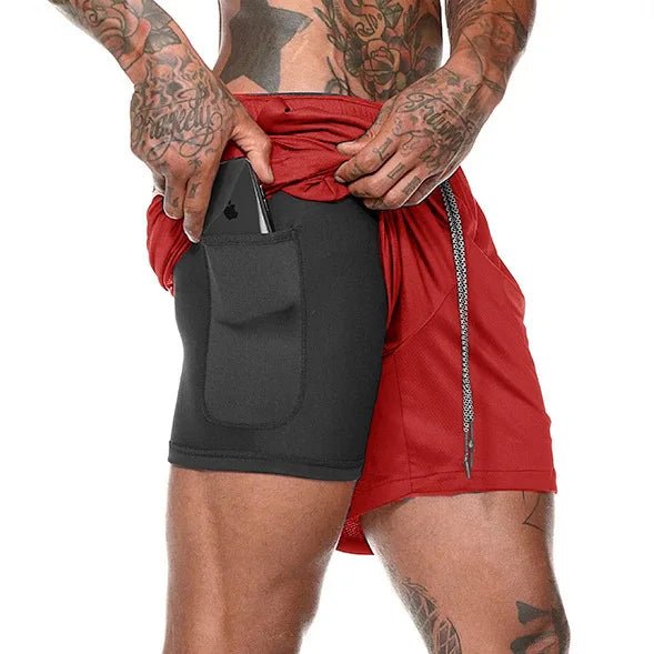 2024 Double-Deck 2-in-1 Men's Running Shorts | Summer Sportswear for Training & Workout ShopOnlyDeal