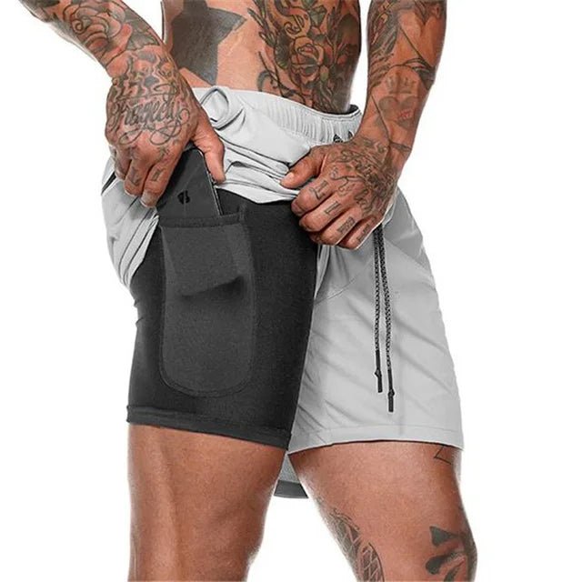 2024 Double-Deck 2-in-1 Men's Running Shorts | Summer Sportswear for Training & Workout ShopOnlyDeal