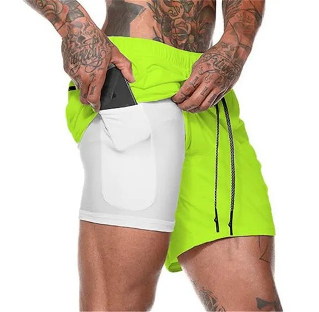 2024 Double-Deck 2-in-1 Men's Running Shorts | Summer Sportswear for Training & Workout ShopOnlyDeal