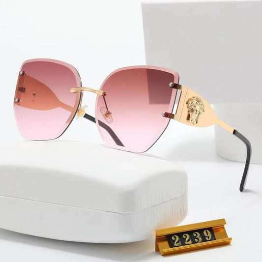 2024 Hot Luxury Brand New European and American Men's and Women's Fashionable Sunglasses | Frameless Retro Glasses ShopOnlyDeal