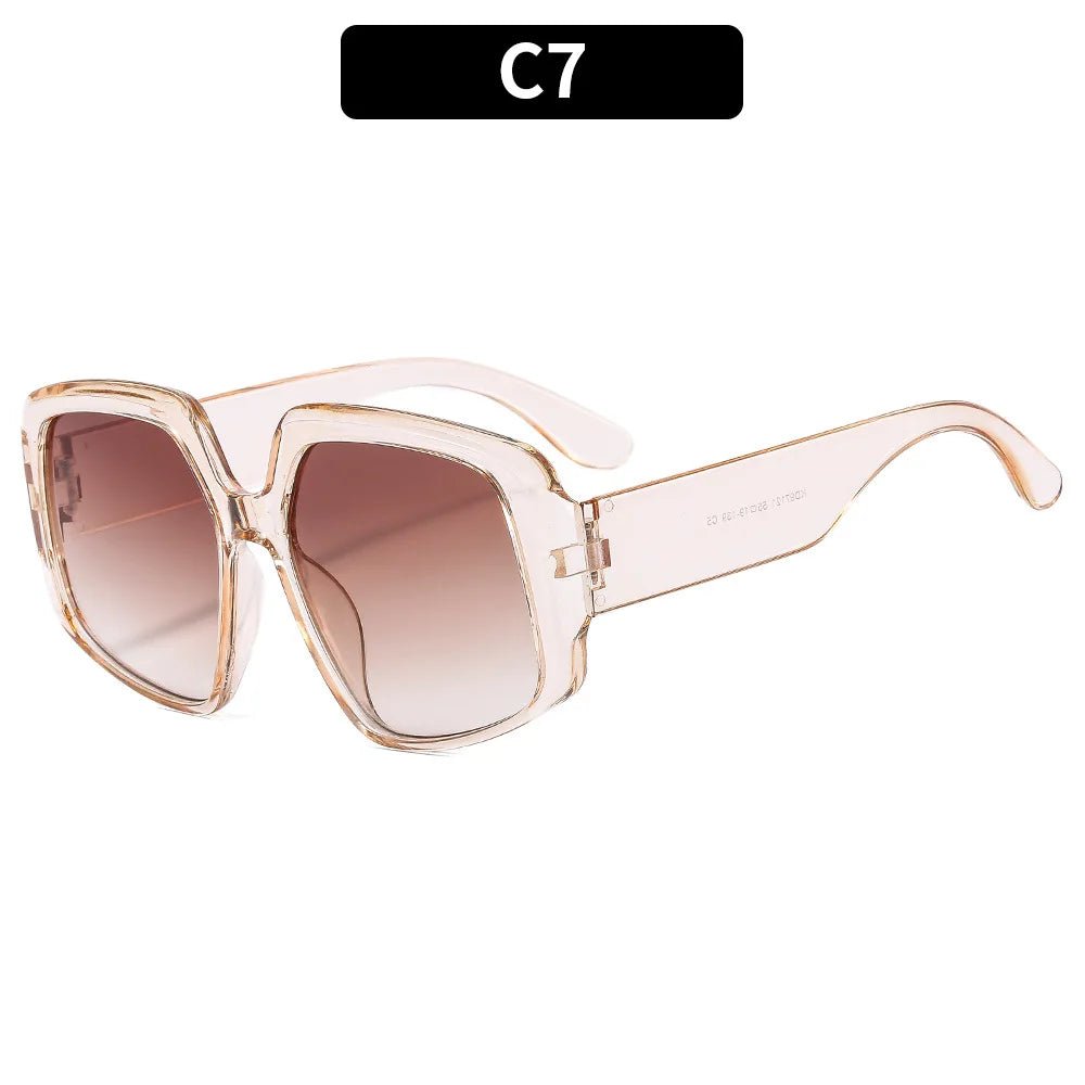 2024 Large Square Sunglasses Polarized Cross-border Fashion Retro Sunglasses Ladies Modern Tide glasses Big Frame Sun Glasses ShopOnlyDeal