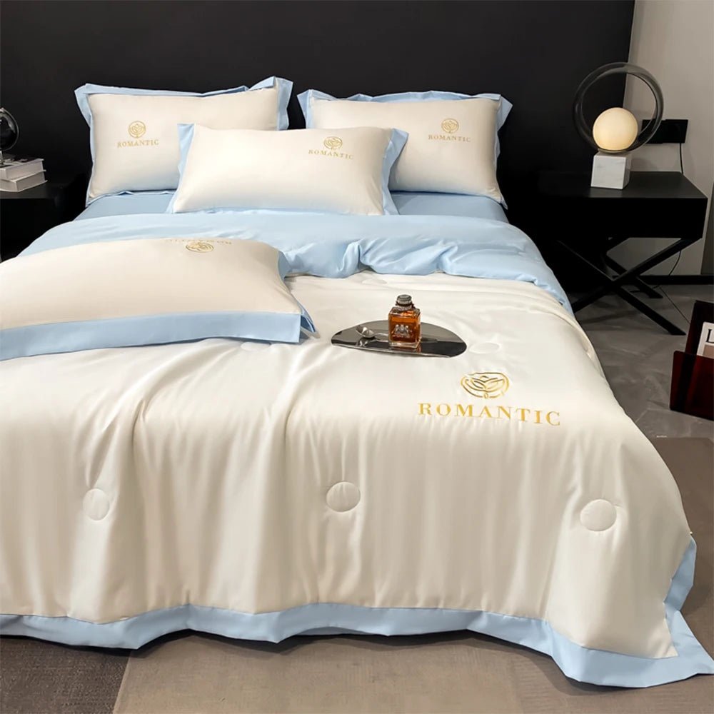 2024 Luxury Modal Summer Quilt | Thin Double-Sided Bed Cover | High-Quality Single Bed Bedding ShopOnlyDeal