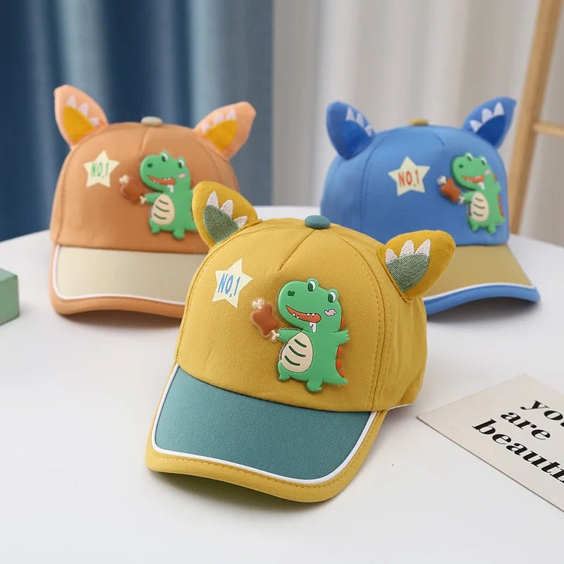 2024 New Cartoon Dinosaur Kids Peaked Cap | Toddler Baby Sun Hat | Adjustable Gorras Bonnet | Outdoor Children's Baseball Hat ShopOnlyDeal