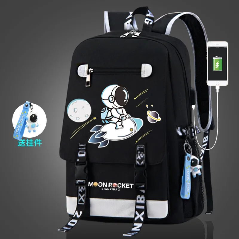 2024 New Kids Backpack Cartoon Astronaut | Teenagers Schoolbag Primary Waterproof Backpack | Boys Girls Orthopedic Mochila Infantile ShopOnlyDeal