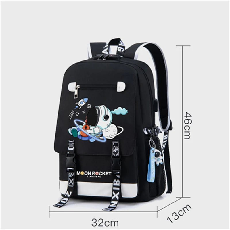 2024 New Kids Backpack Cartoon Astronaut | Teenagers Schoolbag Primary Waterproof Backpack | Boys Girls Orthopedic Mochila Infantile ShopOnlyDeal