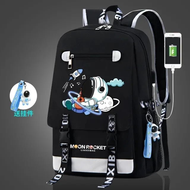 2024 New Kids Backpack Cartoon Astronaut | Teenagers Schoolbag Primary Waterproof Backpack | Boys Girls Orthopedic Mochila Infantile ShopOnlyDeal