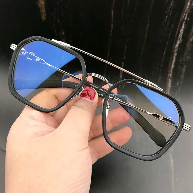 2024 New Oversized Frame Sunglasses: Fashionable Anti-Blue Light Transparent Glasses for Women and Men - UV400 Eyewear ShopOnlyDeal