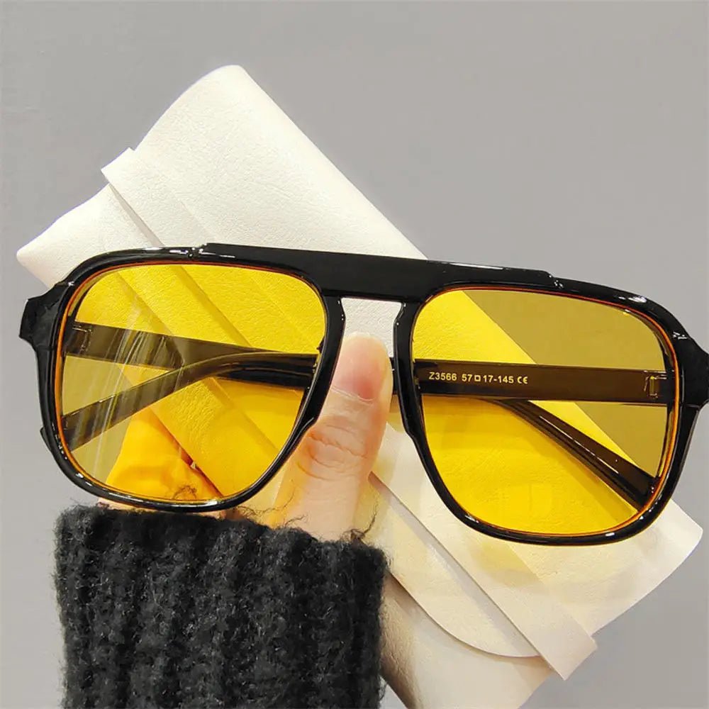 2024 New Oversized Frame Sunglasses: Fashionable Anti-Blue Light Transparent Glasses for Women and Men - UV400 Eyewear ShopOnlyDeal