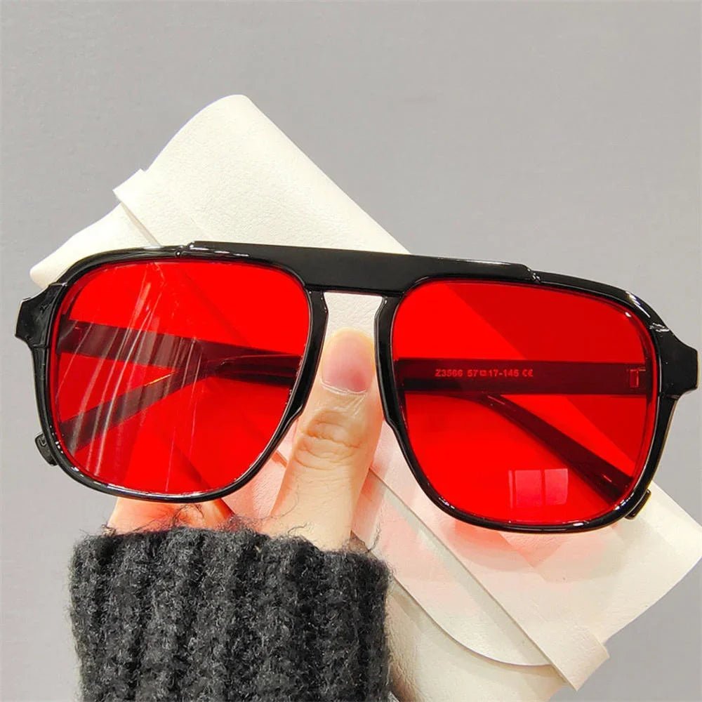 2024 New Oversized Frame Sunglasses: Fashionable Anti-Blue Light Transparent Glasses for Women and Men - UV400 Eyewear ShopOnlyDeal