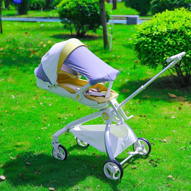 2024 New Portable Baby Stroller | Sit and Recline Carriage | Foldable High Landscape Two-Way Infant Trolley ShopOnlyDeal