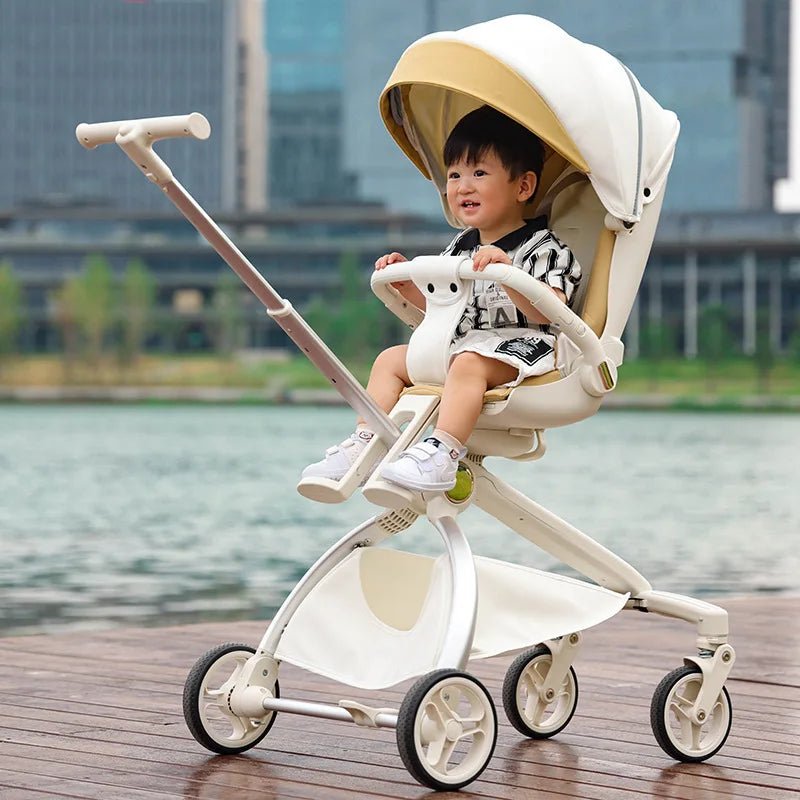 2024 New Portable Baby Stroller | Sit and Recline Carriage | Foldable High Landscape Two-Way Infant Trolley ShopOnlyDeal