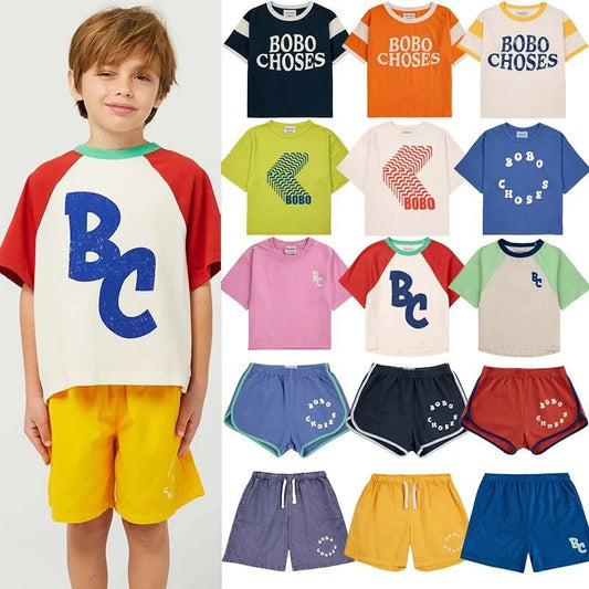 2024 New Summer Kids T-Shirts and Shorts Set | Cartoon Teenagers Clothes | Boys and Girls Clothing Sets ShopOnlyDeal