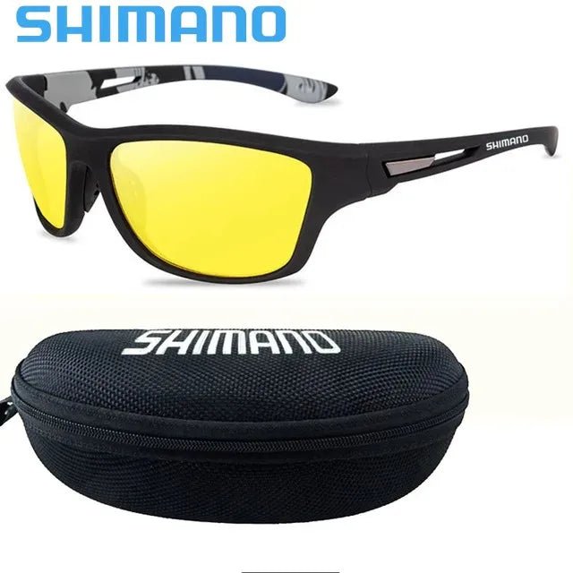 2024 SHIMANO NEW Polarized Sunglasses: Essential Driving Shades for Men - Ideal for Camping, Hiking, Fishing - Classic UV400 Sun Glasses Eyewear ShopOnlyDeal