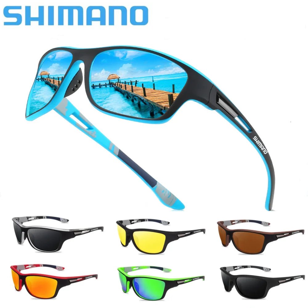 2024 SHIMANO NEW Polarized Sunglasses: Essential Driving Shades for Men - Ideal for Camping, Hiking, Fishing - Classic UV400 Sun Glasses Eyewear ShopOnlyDeal